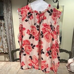 Kate Spade Floral Sleeveless Blouse